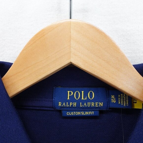 Polo Ralph Lauren Men's Slim Fit Lunar New Year Triple-Pony Polo Shirt Blue XL - Picture 10 of 16